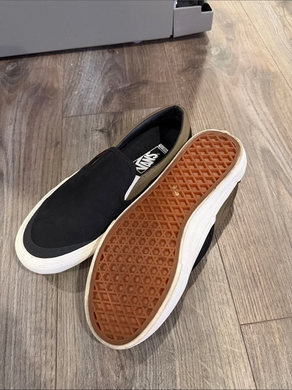 VANS Slip-On Pro, Mens Size 6.5 / Womens 8, Surplus Black Military
